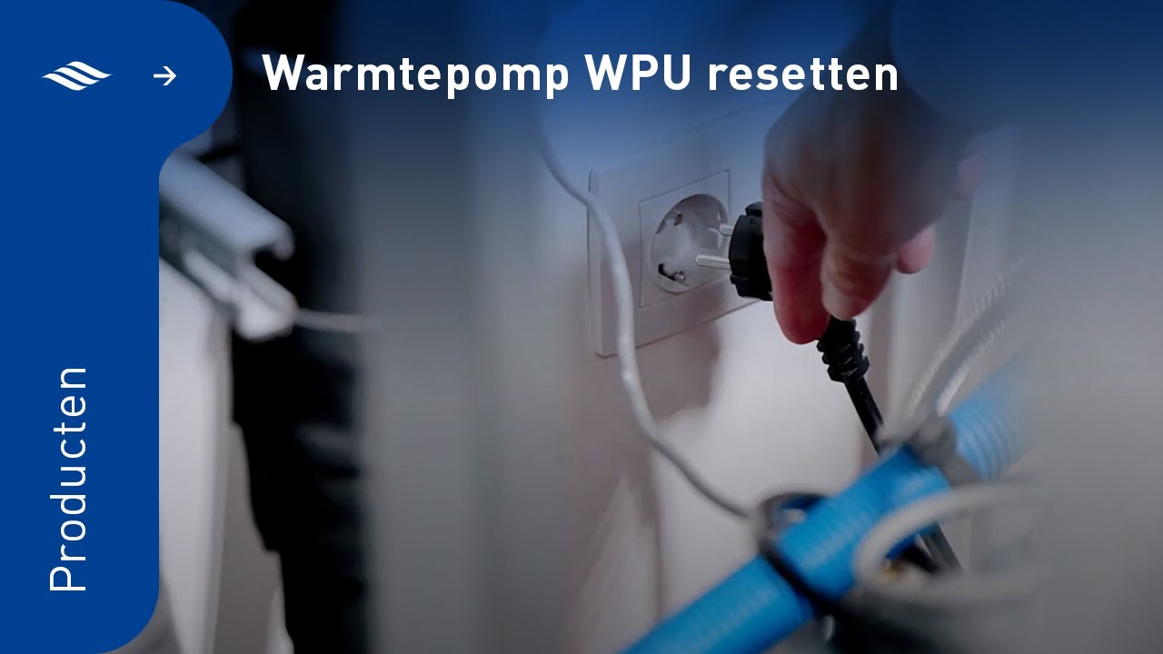Resetten van de warmtepomp