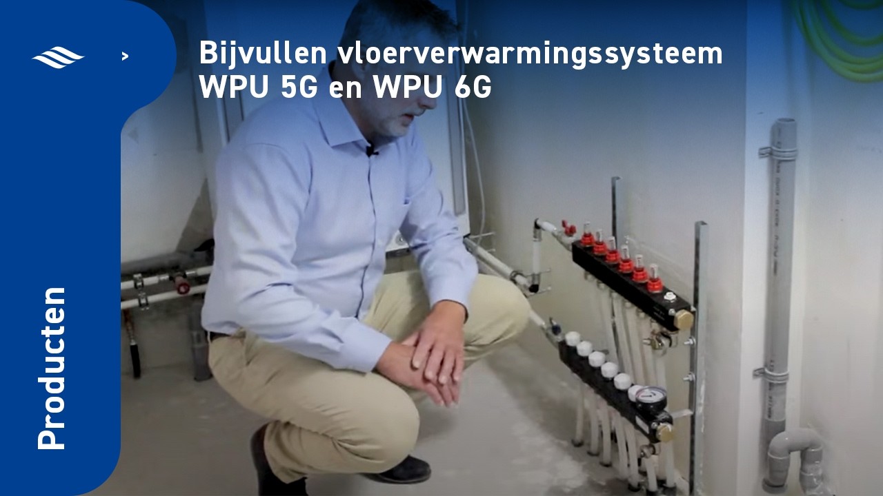 Bijvullen van de vloerverwarming